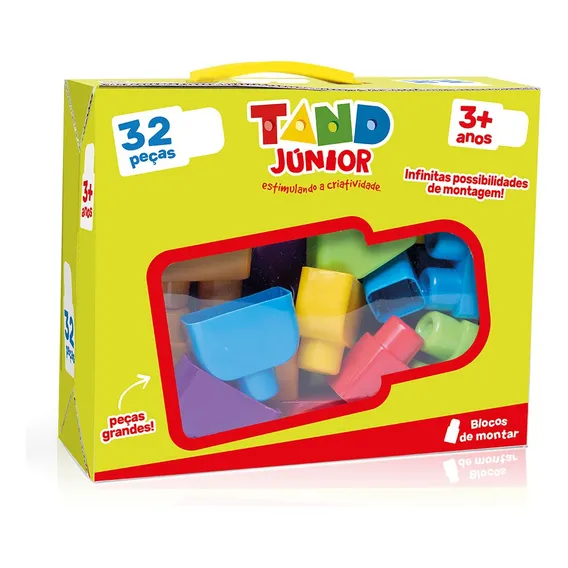 Tand Júnior - 32 Peças - Blocos De Montar Tand Toyster Foto 1