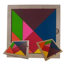 Tangram Brinquedo Educativo Pedagógico Quebra-cabeça Foto mini 1
