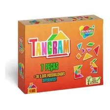 Tangram Jogo Educativo Pedagógico Infantil Madeira 7 Peças Foto mini 1