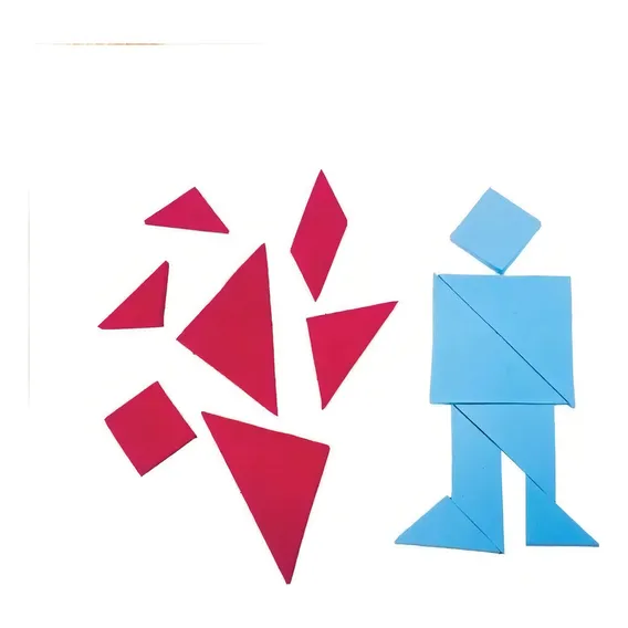 Tangram Quebra Cabeça Desenvolvimento Infantil Foto 1