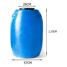 Tanque 240l - Bombona / Tambor / Barrica / Coleta Água Cor Azul Foto mini 4