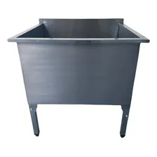 Tanque Aço Inox Industrial Reforçado 95x75x90cm 304,5 L Foto mini  3