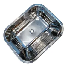 Tanque Encaixe Aço Inox 304 50x40 27lts Brilhante Açocubas Foto mini 1