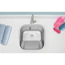 Tanque Encaixe Inox 50x40 Acetinado 27 L Tramontina 94400107 Foto mini 3