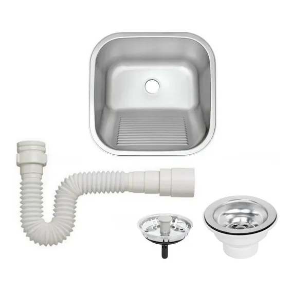 Tanque Encaixe Inox 50x40 Acetinado 27 L Tramontina 94400107 Foto 1