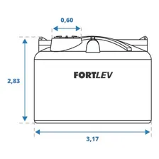 Tanque Fortlev 20.000l Com Válvula Boia E Filtro Foto mini  3