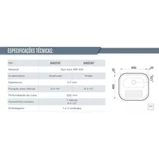 Tanque Hera 25l Em Aço Inox Polido 40x40 Tramontina 94403407 Foto mini 4