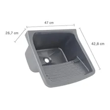 Tanque Plastico Para Lavar Roupas 22l Prata - Astra Foto mini 4