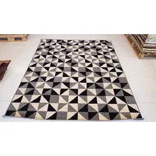 Tapete 3d Aspect Black Tiles 3.5 2.5 Tscl Cor Preto Desenho do tecido Geométrico Foto mini 3