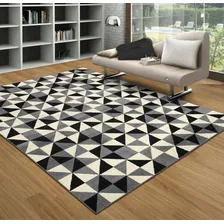Tapete 3d Aspect Black Tiles 3.5 2.5 Tscl Cor Preto Desenho do tecido Geométrico Foto mini 2