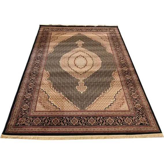 Tapete Alanya 80x120 Cm Persa Tabriz Mahi Industrializado Cor Preto Desenho Do Tecido Clássico Foto 1