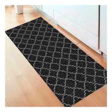 Tapete Antiderrapante Pvc Para Cozinha 100x43cm Árabe Preto Foto mini  2