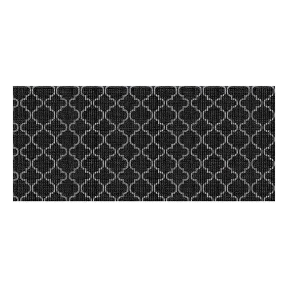 Tapete Antiderrapante Pvc Para Cozinha 100x43cm Árabe Preto Foto 1