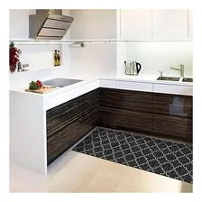 Tapete Antiderrapante Pvc Para Cozinha 100x43cm Árabe Preto Foto mini 4