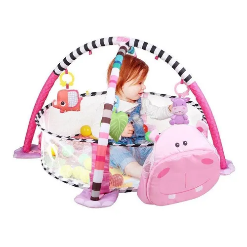 Tapete Atividades Piscina De Bolinhas 3 Em 1 Baby Style Cor Hippo Foto 1