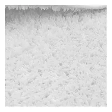 Tapete Branco Sala Quarto 100 X 150 Classic White Branco Desenho Do Tecido Liso Foto mini 4