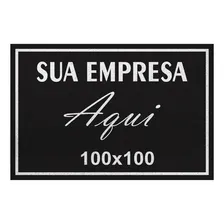 Tapete Capacho 100x100 Personalizado Logomarca Empresa Loja Foto  mini 1