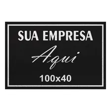 Tapete Capacho 100x40 Personalizado Logomarca Empresa Loja Foto  mini 1