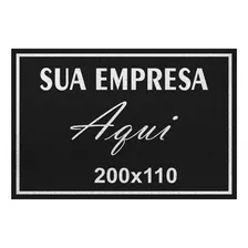 Tapete Capacho 200x110 Personalizado Logomarca Empresa Loja Foto mini 1