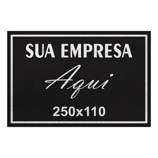 Tapete Capacho 250x110 Personalizado Logomarca Empresa Loja Foto  mini 1