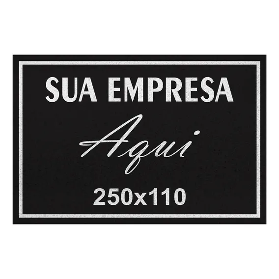 Tapete Capacho 250x110 Personalizado Logomarca Empresa Loja Foto 1