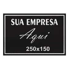 Tapete Capacho 250x150 Personalizado Logomarca Empresa Loja Foto mini  2