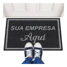 Tapete Capacho 5 Un 100x60 Personalizado Logo Loja Comércio Comprimento 100 Cm Cor - Desenho Do Tecido Trama Vinílica 13mm Largura 60 Cm Foto  mini 1