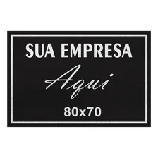 Tapete Capacho 80x70 Personalizado Logomarca Empresa Loja Foto  mini 1