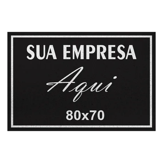 Tapete Capacho 80x70 Personalizado Logomarca Empresa Loja Foto 1