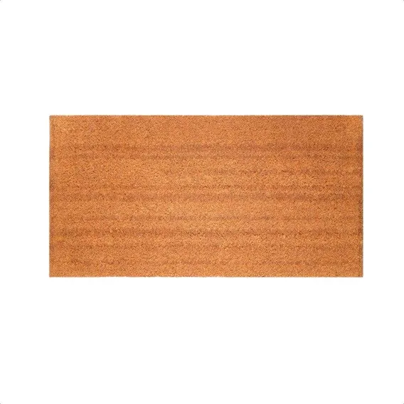 Tapete Capacho Fibra De Coco 60x33 Portas, Limpeza PĂ©, Ărea Cor Marrom Foto 1