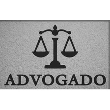 Tapete Capacho Legal Capacho Profissão Advogado Cor Prata-preto Capacho Profissão Advogado Foto mini 2