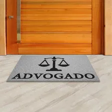 Tapete Capacho Legal Capacho Profissão Advogado Cor Prata-preto Capacho Profissão Advogado Foto mini 1