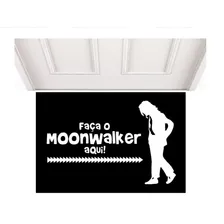 Tapete Capacho Moonwalker Divertido 60x40 13mm Espessura Cor - Desenho do tecido Trama vinilica Foto mini 1