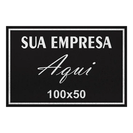 Tapete Capacho Personalizado 100x50 Com Sua Logo Foto 1