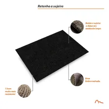 Tapete Capacho Personalizado 120x100 Empresa CondomÃnio Loja Comprimento 120 Cm Cor - Desenho Do Tecido Trama VinÃlica 13mm Emborrachado Antiderrapante Largura 100 Cm Foto mini 3