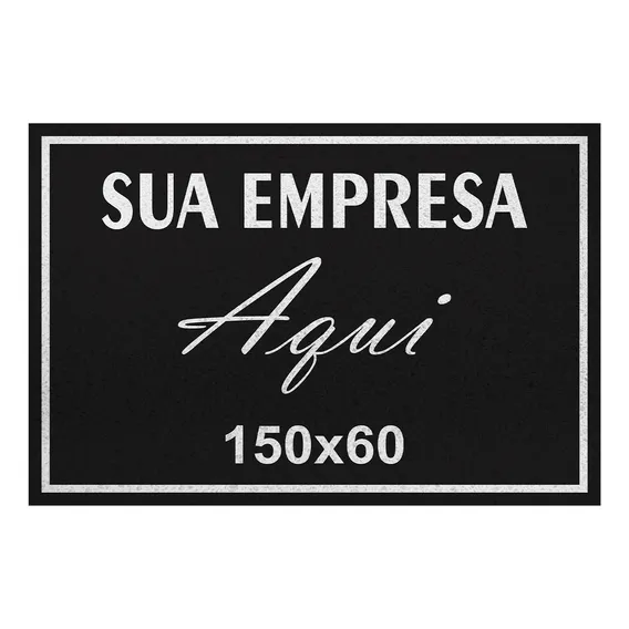 Tapete Capacho Personalizado 150x60 C/borda Rebaixada Foto 1