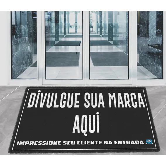 Tapete Capacho Personalizado Antiderrapante 90x60 Comercial Foto 1