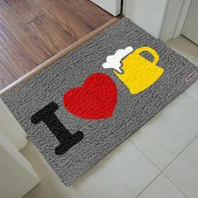 Tapete Capacho Personalizado - I Love Cerveja 60x40 Foto mini 1