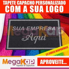 Tapete Capacho Redondo 120x120 Personalizado Loja Comércio Comprimento 120 Cm Cor - Desenho Do Tecido Trama VinÃlica 13mm Emborrachado Antiderrapante Largura 120 Cm Foto mini 3