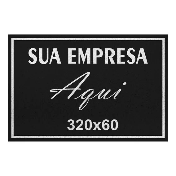 Tapete capacho vinil personalizado Capacheria Capacho Personalizado 320x60 personalizado - de 3.2m x 60cm Foto 1