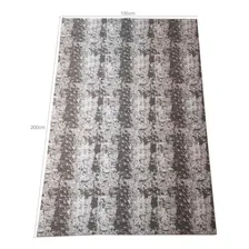 Tapete Cinza Mesclado 200x135cm Antiderrapante Retangular Al Foto mini  2