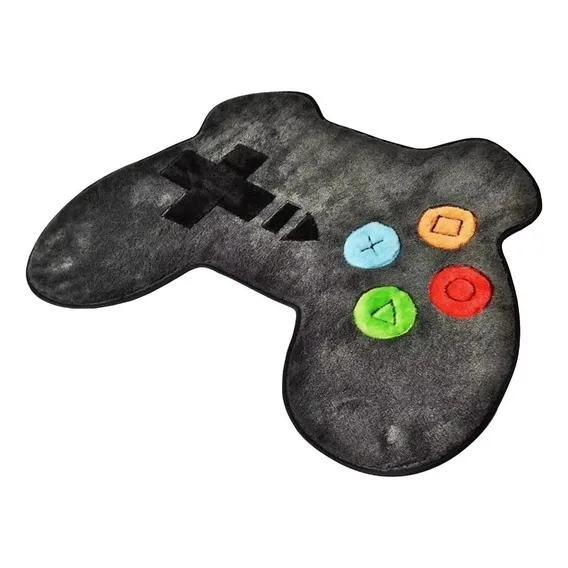 Tapete Controle Gamer Iantil Quarto De Menino ! Cor Grafite Desenho Do Tecido Formato Controle Foto 1