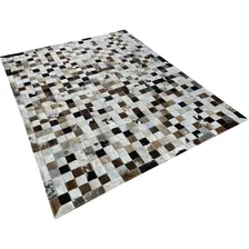 Tapete De Couro Marrom Misto 1,70x2,20 Com Bordas Foto mini 2
