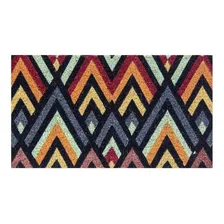 Tapete Entrada Capacho Bem-vindo Chevron 60x33cm Foto  mini 1