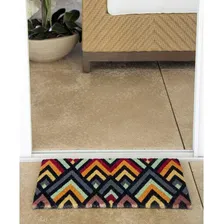 Tapete Entrada Capacho Bem-vindo Chevron 60x33cm Foto mini  2