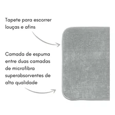 Tapete Escorredor Para Louças Em Microfibra Brabantia Cinza Foto mini 2