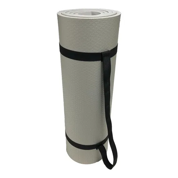 Tapete Eva 2,0m 52cm 10mm Yoga Fitness Cor Cinza Foto 1