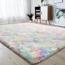 Tapete Felpudo Sala E Quarto Lindo 200x150 Peludo Cor Tie Dye Foto mini 1