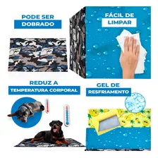 Tapete Gelado Pet De Resfriamento Para Animais De Estimação Grande Petbox Tapete Gelado Pet G Foto mini 4