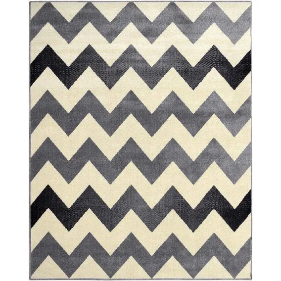 Tapete Herat 3x2m Aquarelas São Carlos 200x300cm Chevron 2x3 Cor Preto Desenho Do Tecido Geométrico Foto 1